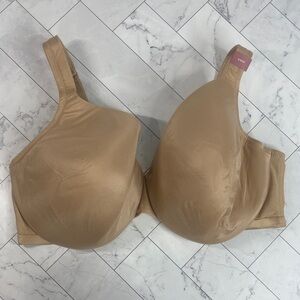 NWT Cacique Lane Bryant Womans Full Coverage Bra Nude UNDERWIRE 44DD